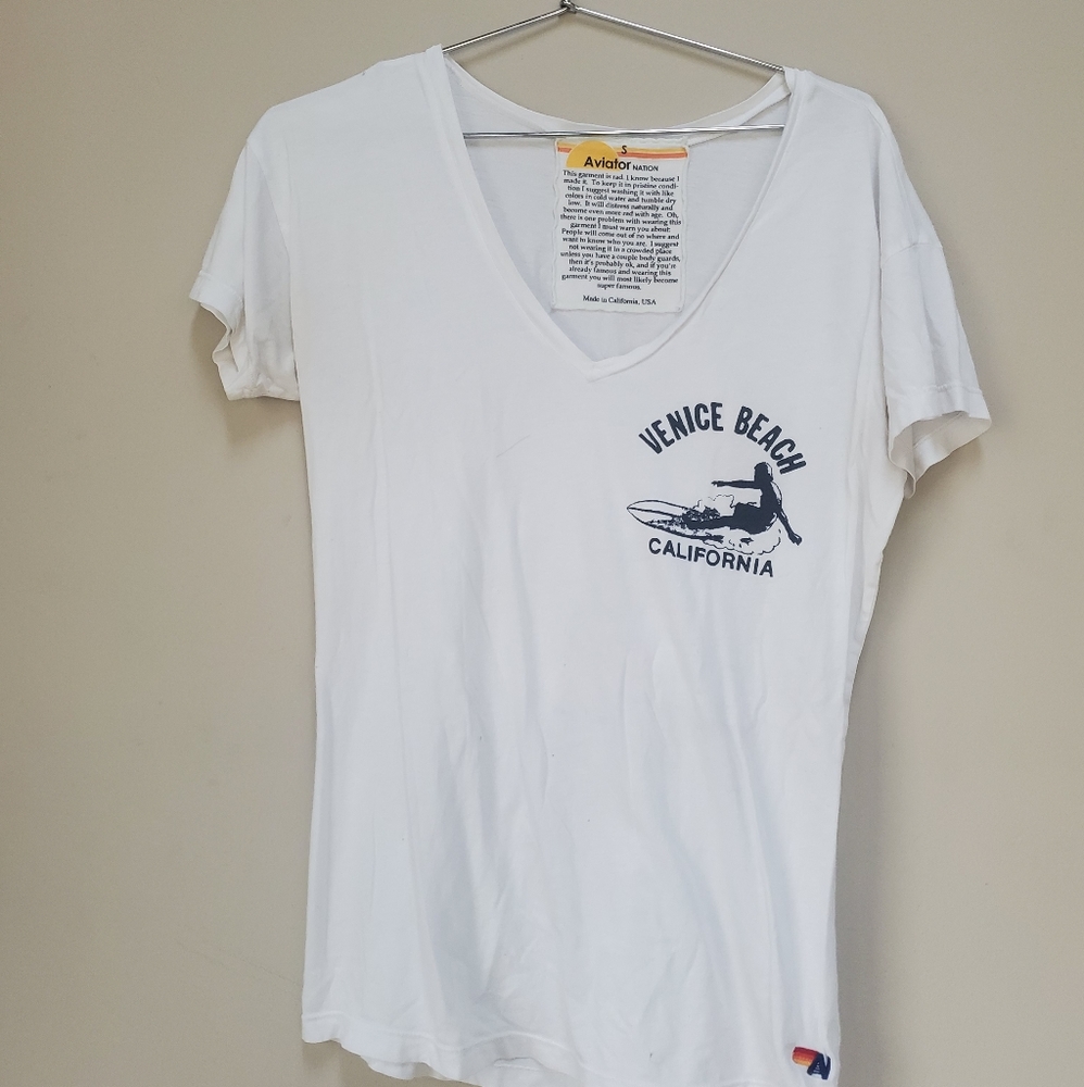 Aviator Nation Venice Beach Surfer V Neck